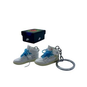 Jordan 1 High Off-White Euro Keychain set with box!